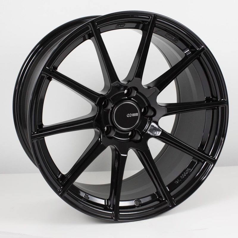 Enkei 499-880-4445BK - ENK499-880-4445BK - Enkei TS10 18x8 5x112 45mm Offset 72.6mm Bore Black Wheel - Shipped in Europe - Tuningsupply.com