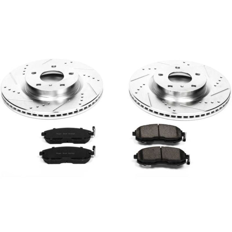 PowerStop K3140 - PSBK3140 - Power Stop 03-05 Infiniti G35 Front Z23 Evolution Sport Brake Kit - Shipped in Europe - Tuningsupply.com