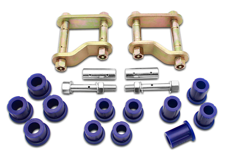 Superpro KIT141SK - SPRKIT141SK - SuperPro 2005 Nissan Frontier LE Rear Greasable Shackle and Bushing Kit - Shipped in Europe - Tuningsupply.com