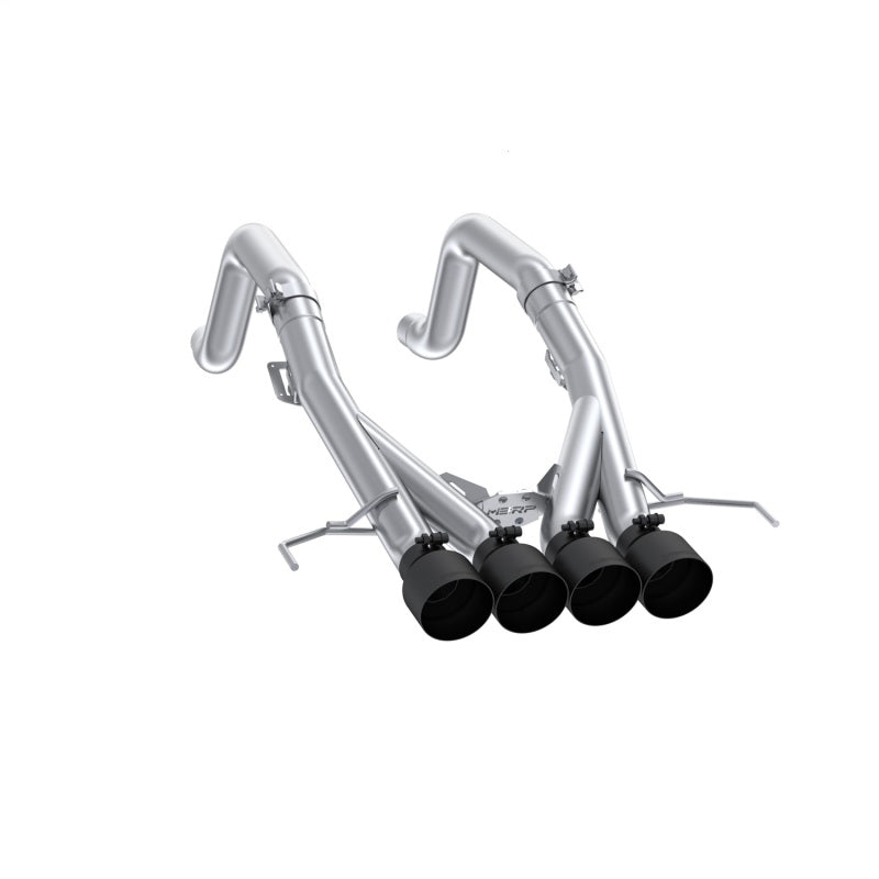MBRP S7008304BT - MBRPS7008304BT - MBRP 14-19 Chevrolet Corvette 6.2L 3in Axle-Back Muffler Bypass Quad Exit Black Tips - Shipped in Europe - Tuningsupply.com