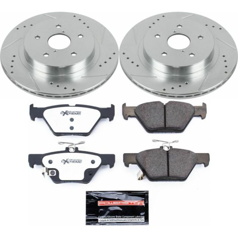 PowerStop K7039-26 - PSBK7039-26 - Power Stop 15-18 Subaru Legacy Rear Z26 Street Warrior Brake Kit - Shipped in Europe - Tuningsupply.com