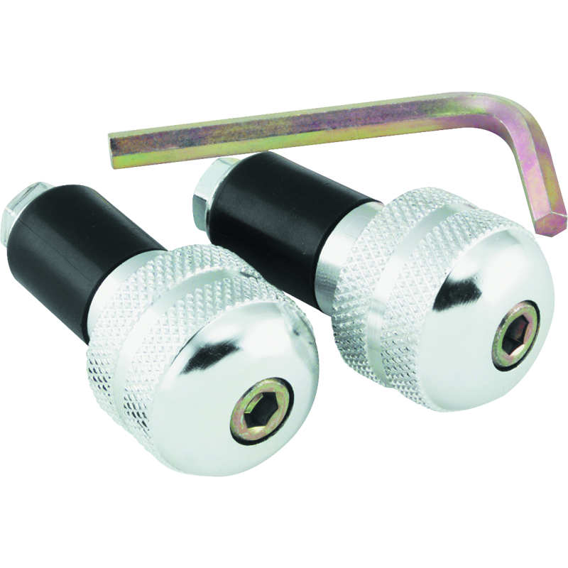 BikeMaster 266002 - BKM266002 - BikeMaster Anti Vibration Bar Ends - Silver - Shipped in Europe - Tuningsupply.com