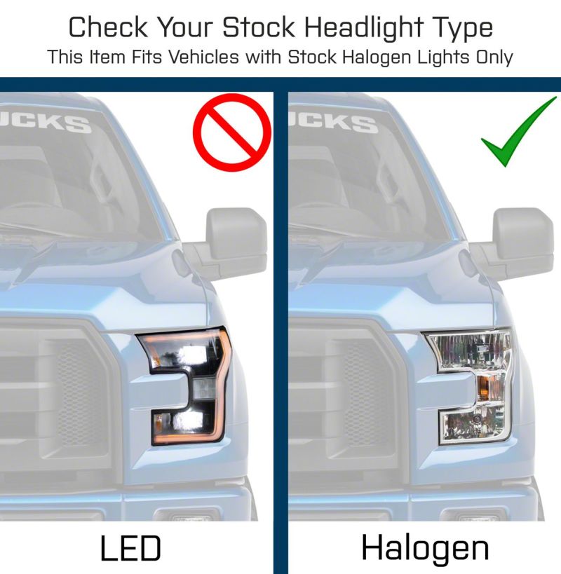 Raxiom T542837 - RAXT542837 - Raxiom 15-17 Ford F-150 G3 Projector Headlights w/ LED Accent- Black Housing (Clear Lens) - Shipped in Europe - Tuningsupply.com