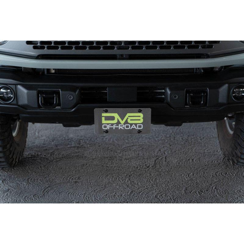 DV8 Offroad LPBR-04 - DVELPBR-04 - DV8 Offroad 21-23 Ford Bronco Capable Bumper Front License Plate Mount - Shipped in Europe - Tuningsupply.com