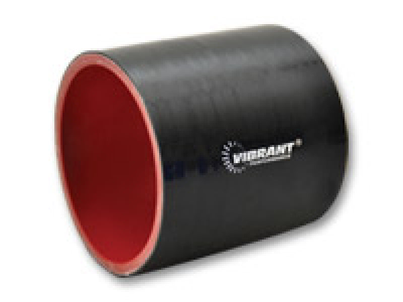Vibrant 19819 - VIB19819 - Vibrant 4.25in I.D. x 3in Long Gloss Black Silicone Hose Coupling - Shipped in Europe - Tuningsupply.com