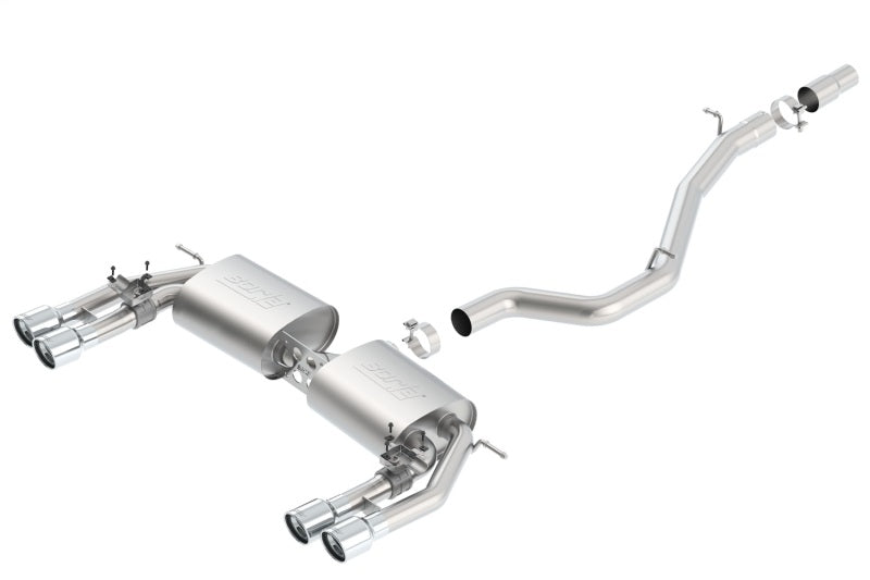 Borla 140631 - BOR140631 - Borla 13-15 Audi S3 S-Type Dual Round Rolled Catback Exhaust - Shipped in Europe - Tuningsupply.com