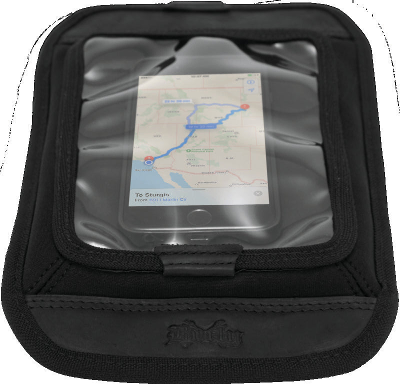 Burly Brand B15-1011B - BURB15-1011B - Burly Brand Voyager Tank Pad - Black - Shipped in Europe - Tuningsupply.com