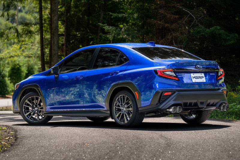 MBRP PS4808304 - MBRPS4808304 - MBRP 2022+ Subaru WRX 3in Cat-Back Dual Split Rear Quad Tips Race Profile Exhaust - Shipped in Europe - Tuningsupply.com