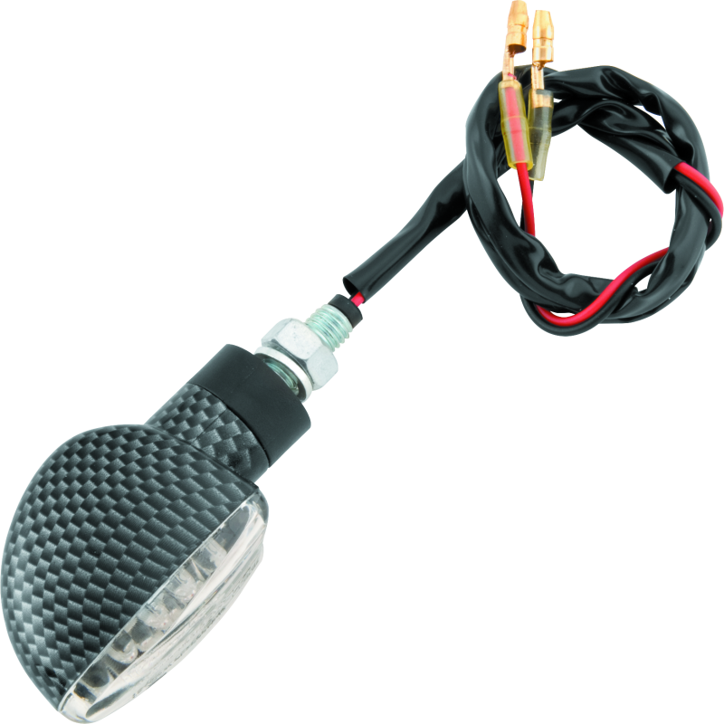 BikeMaster 266229 - BKM266229 - BikeMaster LED Spade Pair Carbon - Shipped in Europe - Tuningsupply.com