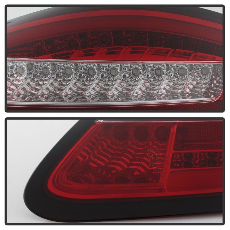 SPYDER 5083173 - SPY5083173 - Spyder Porsche 987 Cayman 06-08 / Boxster 05-08 LED Tail Lights - Red Clear ALT-YD-P98705-LED-RC - Shipped in Europe - Tuningsupply.com