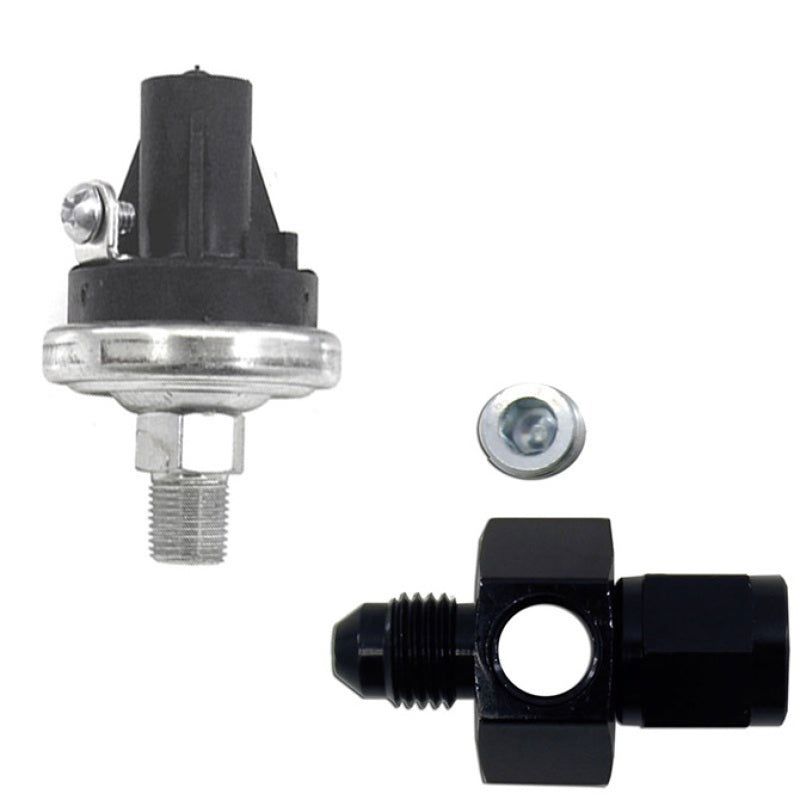 Nitrous Express 15718 - NEX15718 - Nitrous Express EFI Fuel Pressure Safety Switch w/4AN Manifold - Shipped in Europe - Tuningsupply.com