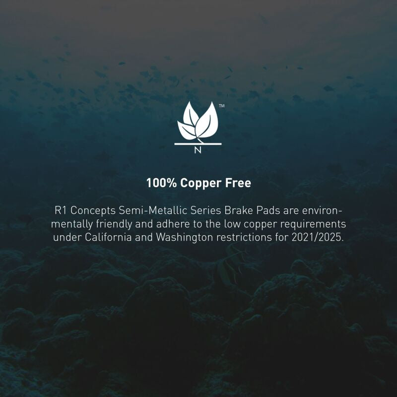 R1 Concepts - RNC2311-1862-09 - R1 2015-2018 Mercedes-Benz C200 (Mexico) Front R1 Semi Met Pads - Shipped in Europe - Tuningsupply.com