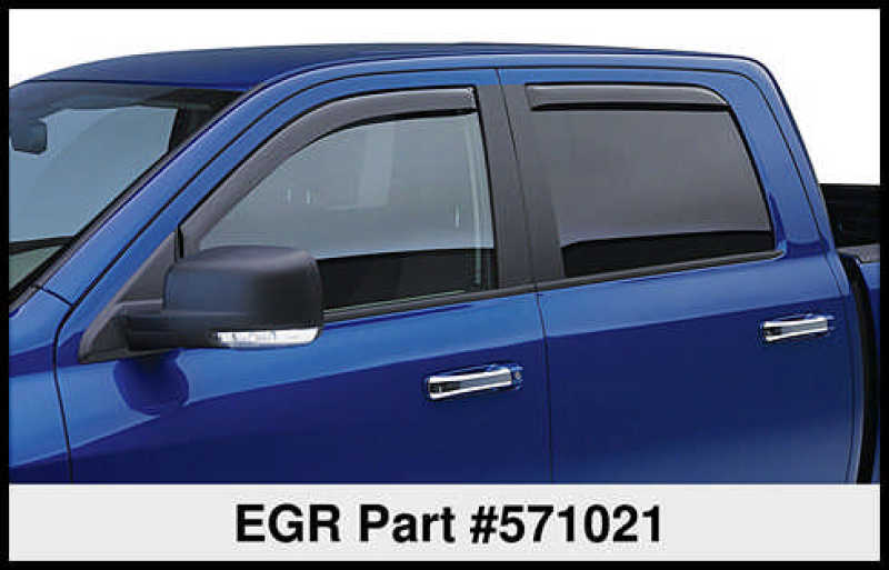 EGR 571021 - EGR571021 - EGR 92-99 Chev Suburban/Yukon Tahoe / Crew Cab In-Channel Window Visors - Set of 4 (571021) - Shipped in Europe - Tuningsupply.com