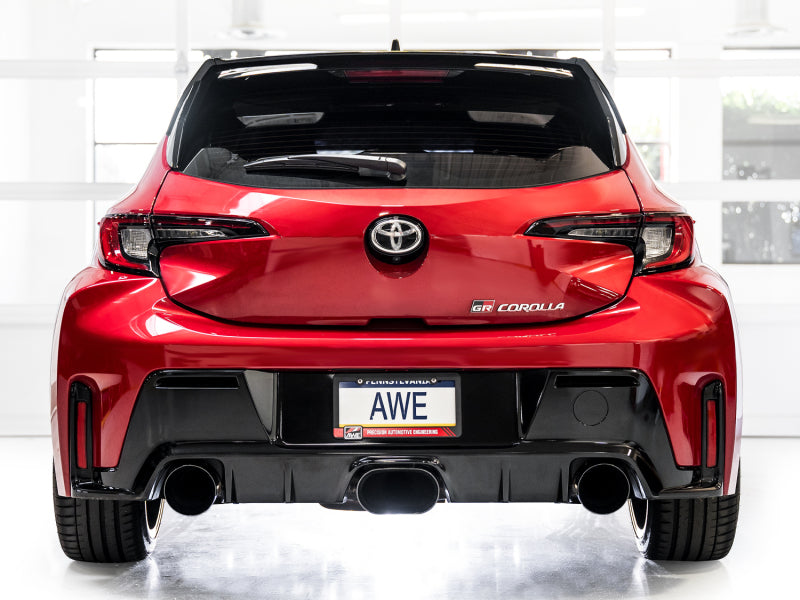 AWE Tuning 3020-53472 - AWE3020-53472 - AWE Tuning 2023+ Toyota GR Corolla Track Edition Exhaust - Diamond Black Tips - Shipped in Europe - Tuningsupply.com