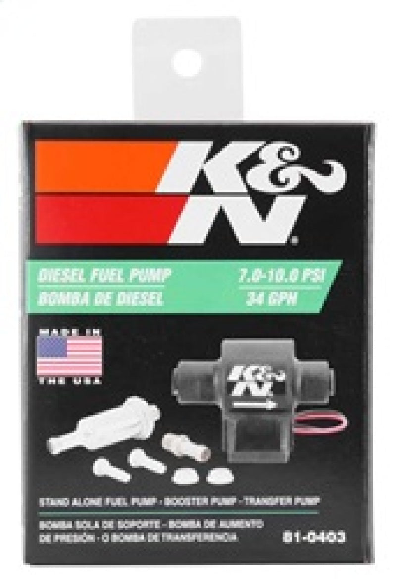 K&N Engineering 81-0403 - KNN81-0403 - K&N Performance Electric Fuel Pump 9-11.5 PSI Diesel - Shipped in Europe - Tuningsupply.com