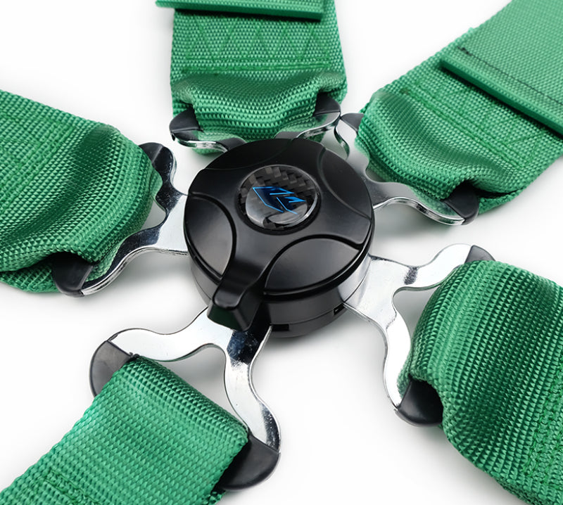 NRG SBH-B6PCGN - NRGSBH-B6PCGN - NRG 5PT 3in. Seat Belt Harness / Cam Lock - Green - Shipped in Europe - Tuningsupply.com