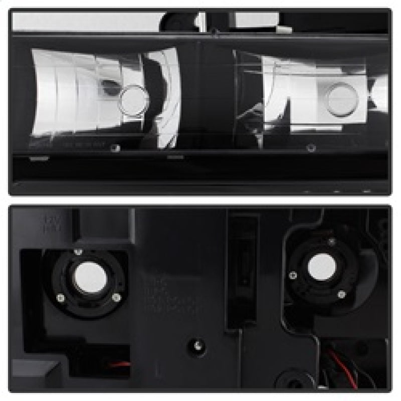SPYDER - SPY5072221 - xTune Chevy Suburban 94-98 Headlights w/ Corner & Parking Lights 8pcs Black HD-JH-CCK88-AM-BK-SET - Shipped in Europe - Tuningsupply.com