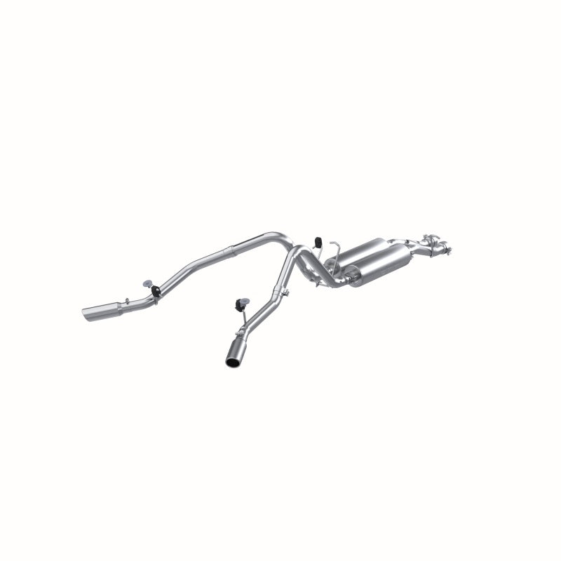 MBRP PS5012AL - MBRPS5012AL - MBRP 2003-2007 Chev/GMC 2500 HD 6.0L CC-SB Cat Back Dual Split Side - Shipped in Europe - Tuningsupply.com