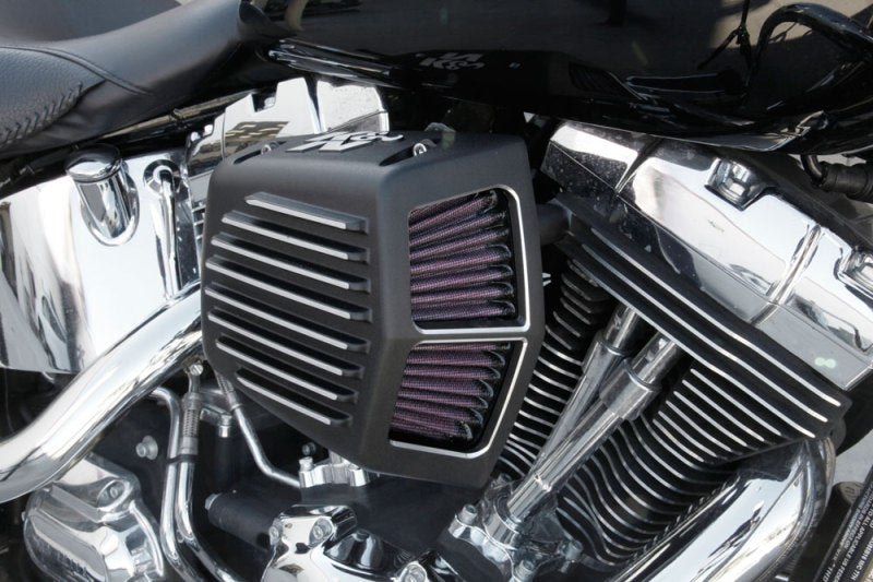 K&N Engineering RK-3950 - KNNRK-3950 - K&N Street Metal Intake System for 01-16 Harley-Davidson Softail/Dyna - Shaker Black - Shipped in Europe - Tuningsupply.com