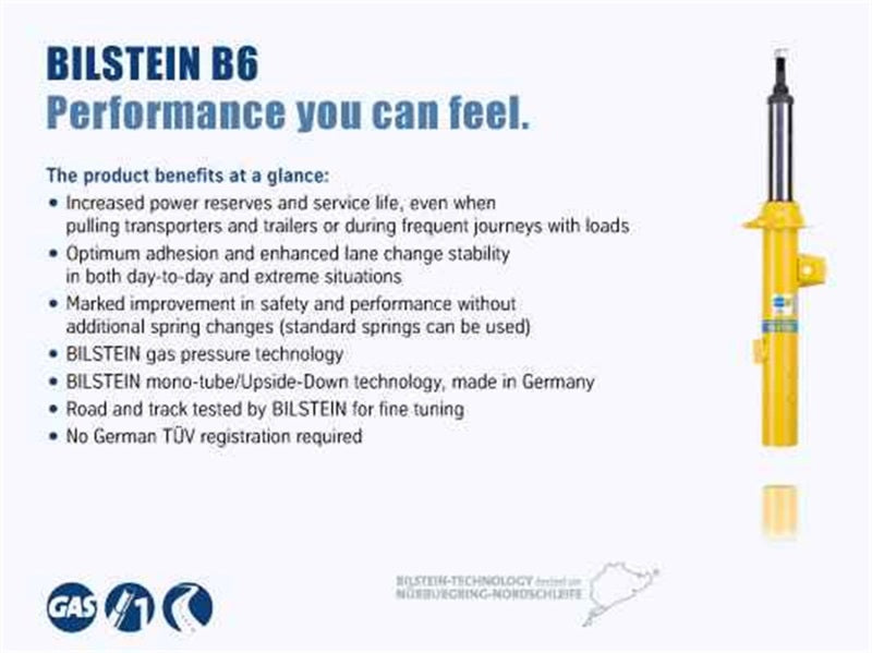 Bilstein 22-259745 - BIL22-259745 - Bilstein B6 16-17 Fiat 500X 4WD Rear Right Suspension Strut Assembly - Shipped in Europe - Tuningsupply.com