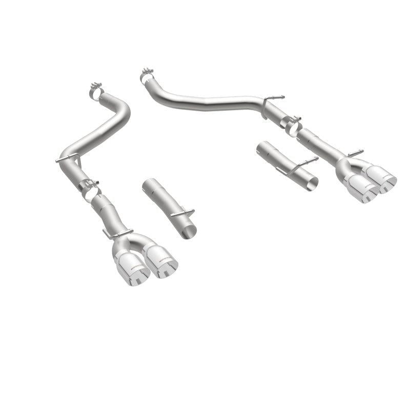 Magnaflow 19218 - MAG19218 - MagnaFlow Axle-Back, SS, 2.5in, Quad Split Rear 3.5in Tip 2015 Dodge Challenger 3.6L V6 - Shipped in Europe - Tuningsupply.com