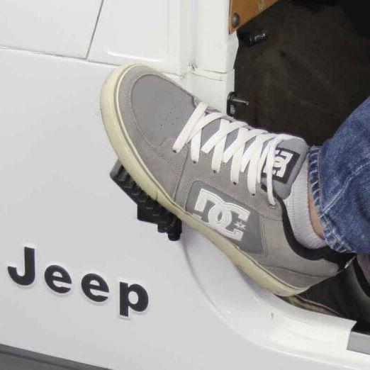 Fishbone Offroad FB21078 - FBOFB21078 - Fishbone Offroad 76-06 Jeep CJ YJ TJ Wrangler Foot Peg Set Gloss - Black - Shipped in Europe - Tuningsupply.com