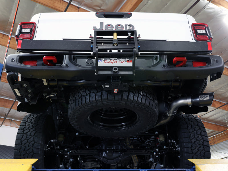 aFe 49-38093-B - AFE49-38093-B - aFe 2021+ Jeep Gladiator V6-3.0L (td) Vulcan Series 3in 304 SS DPF-Back Exhaust System - Black Tip - Shipped in Europe - Tuningsupply.com