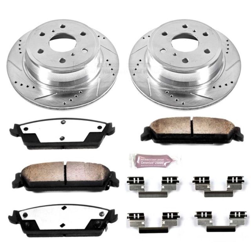 PowerStop K2083-36 - PSBK2083-36 - Power Stop 07-14 Cadillac Escalade Rear Z36 Truck & Tow Brake Kit - Shipped in Europe - Tuningsupply.com