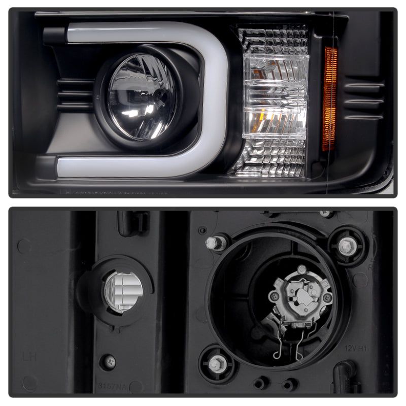 SPYDER 5081032 - SPY5081032 - Spyder Chevy Silverado 2014-16 2500 HD Projector Headlights Light Bar DRL Blk PRO-YD-CSHD14-LBDRL-BK - Shipped in Europe - Tuningsupply.com