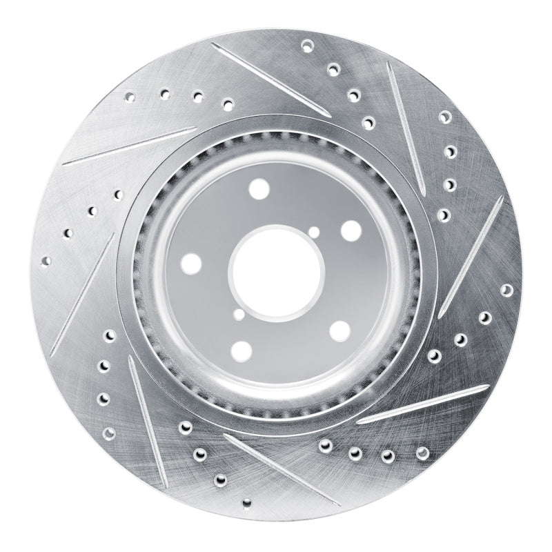 R1 Concepts 631-13049L - RNC631-13049L - R1 2020-2025 Subaru WRX Front Left Drilled & Slotted Silver Brake Rotor - Shipped in Europe - Tuningsupply.com