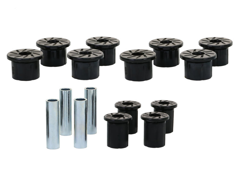 Whiteline W73470 - WHLW73470 - Whiteline 89-95 Toyota Pickup / 01-04 Toyota Tacoma Rear Leaf Spring Shackle Bushing Kit - Shipped in Europe - Tuningsupply.com