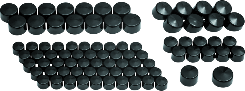 Kuryakyn 2465 - KUR2465 - Kuryakyn Kool Kaps Engine Kit Milwaukee-8 Gloss Black - Shipped in Europe - Tuningsupply.com