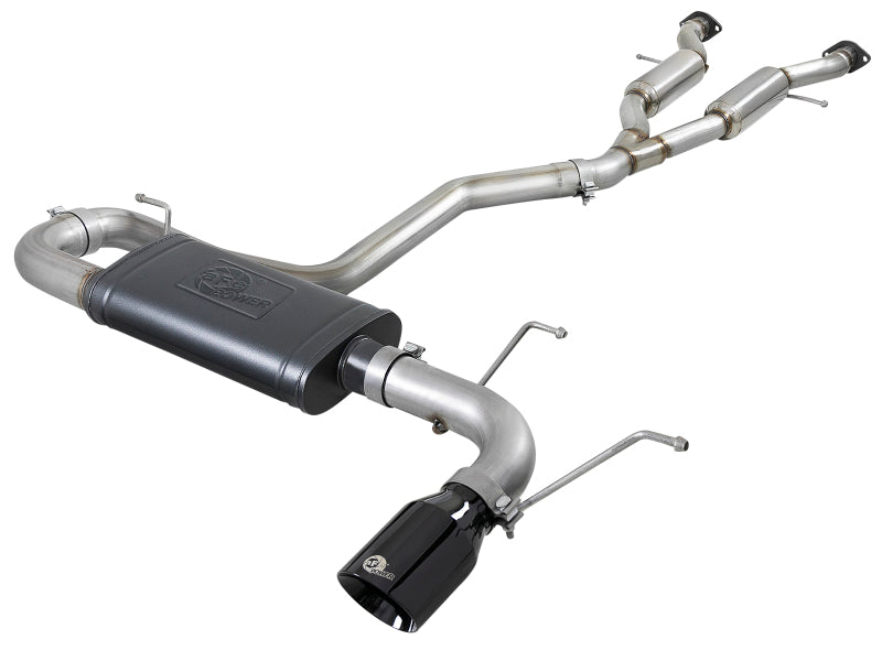 aFe 49-38078-B - AFE49-38078-B - aFe Large Bore HD 3in 304 SS Cat-Back Exhaust w/ Black Tips 14-19 Jeep Grand Cherokee (WK2) V6-3.6L - Shipped in Europe - Tuningsupply.com