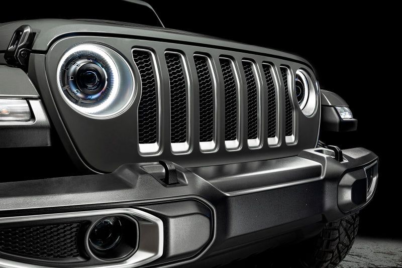 ORACLE Lighting 5839-504-PSC - ORL5839-504-PSC - Oracle Oculus Bi-LED Projector Headlights for Jeep JL/Gladiator JT Satin Silver 5500K - Shipped in Europe - Tuningsupply.com