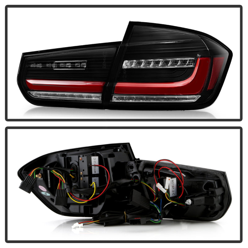 SPYDER 5088307 - SPY5088307 - Spyder BMW 3 Series F30 2012-2018 Full LED Tail Lights (ALT-YD-BMWF3012-SEQ-BK) Black (WONT FIT X3) - Shipped in Europe - Tuningsupply.com