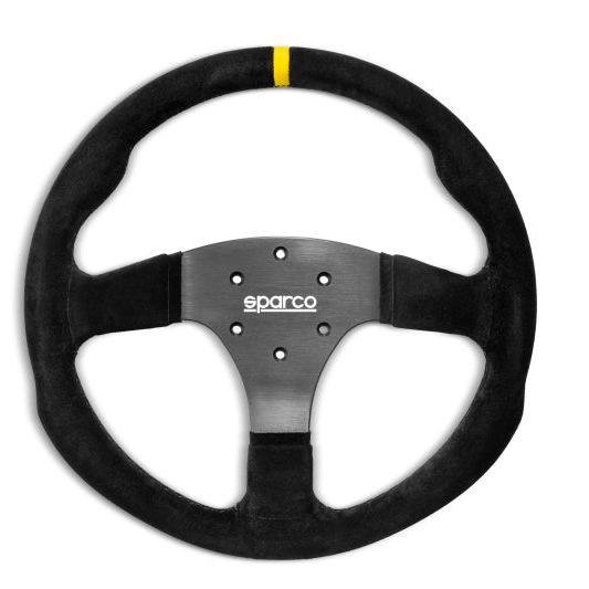 SPARCO 015R330PSO - SPA015R330PSO - Sparco Steering Wheel R330B Suede w/ Button - Shipped in Europe - Tuningsupply.com