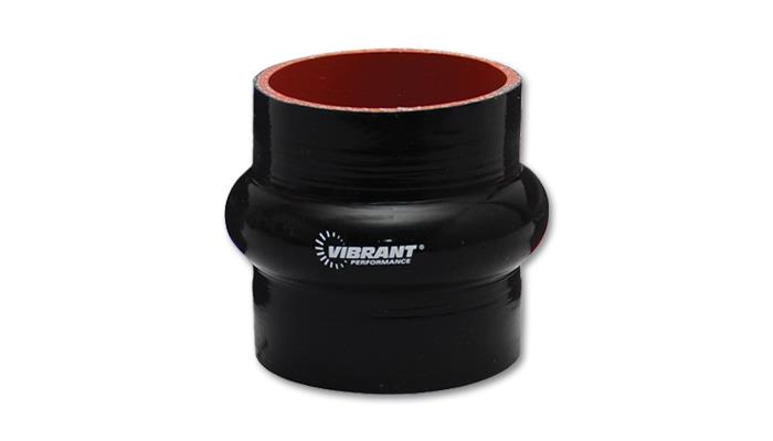 Vibrant - VIB2729 - Vibrant 4 Ply Reinforced Silicone Hump Hose Connector - 1.5in I.D. x 3in long (BLACK) - Shipped in Europe - Tuningsupply.com