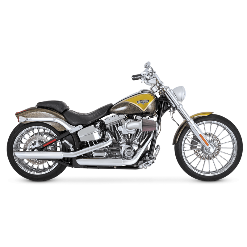 Vance and Hines 16337 - VAH16337 - Vance & Hines HD Dyna 91-17 3In Twin Slash Slip PCX Slip-On Exhaust - Shipped in Europe - Tuningsupply.com