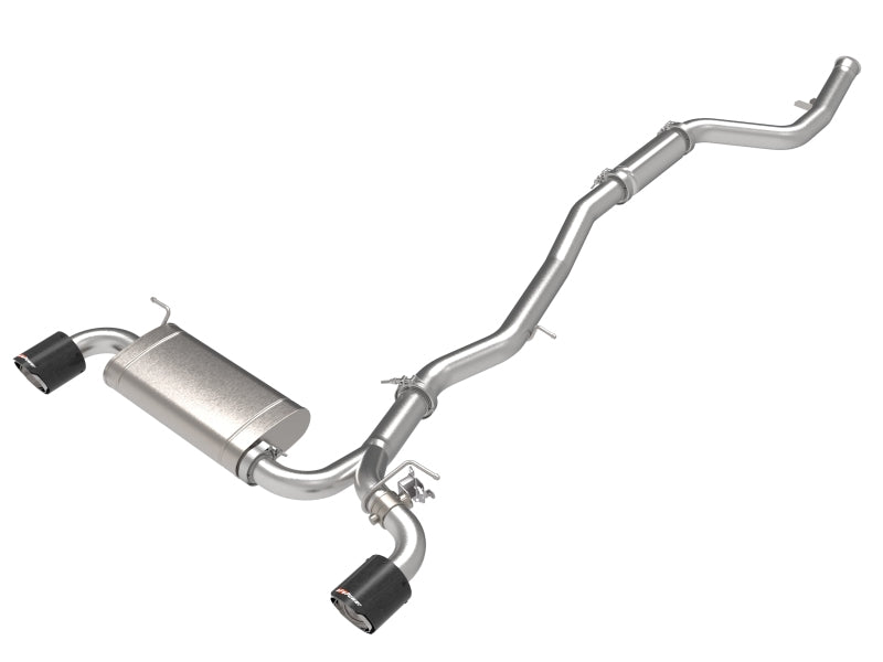 aFe 49-36050-C - AFE49-36050-C - aFe POWER Takeda 2021 Toyota Supra 2.0L (t) 2.5in-3in 304 SS CB Exhaust w/ Carbon Tips - Shipped in Europe - Tuningsupply.com