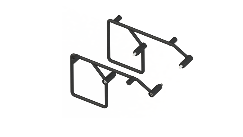 Burly Brand B15-1070B - BURB15-1070B - Burly Brand 21-22 Rebel 1100 Voyager Saddlebag Mount Kit - Shipped in Europe - Tuningsupply.com
