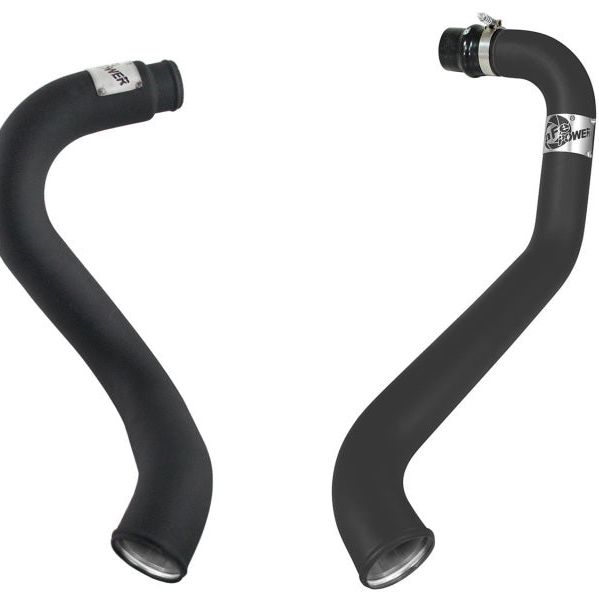 aFe 46-20045 - AFE46-20045 - aFe BladeRunner 3in Black Intercooler Hot Cold Side Tubes Combo 02-04 GM Diesel Trucks 6.6L V8 (td) - Shipped in Europe - Tuningsupply.com