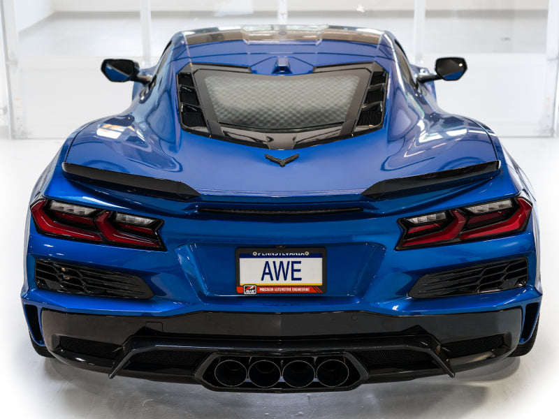 AWE Tuning 3025-43906 - AWE3025-43906 - AWE 2023 C8 Corvette Z06 SwitchPath Cat-Back Exhaust - Diamond Black Tips - Shipped in Europe - Tuningsupply.com