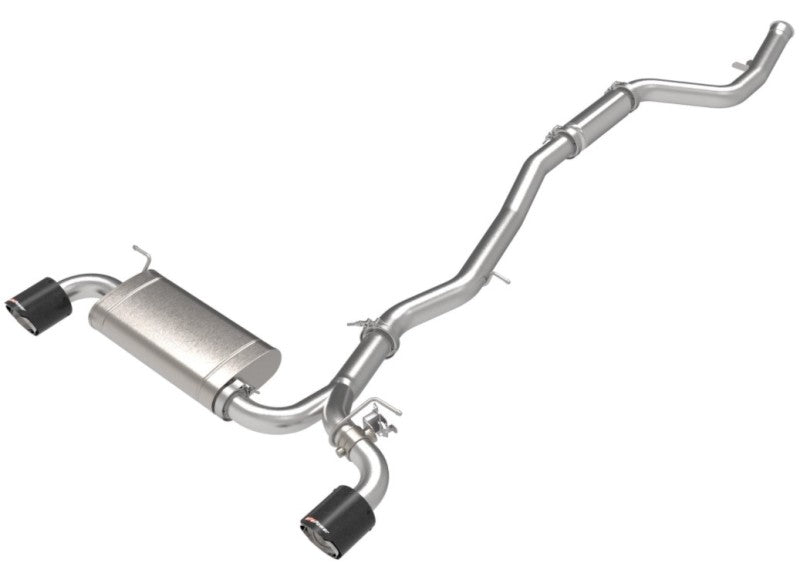 aFe 49-36050-C - AFE49-36050-C - aFe POWER Takeda 2021 Toyota Supra 2.0L (t) 2.5in-3in 304 SS CB Exhaust w/ Carbon Tips - Shipped in Europe - Tuningsupply.com
