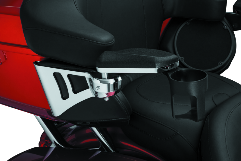 Kuryakyn 8955 - KUR8955 - Kuryakyn Passenger Armrests 14-Up Touring and Tri Glide Chrome - Shipped in Europe - Tuningsupply.com