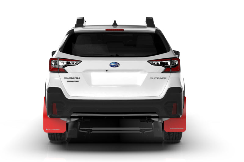 Rally Armor MF66-UR-RD/WH - RALMF66-UR-RD/WH - Rally Armor 20-25 Subaru Outback Red UR Mud Flap w/White Logo - Shipped in Europe - Tuningsupply.com