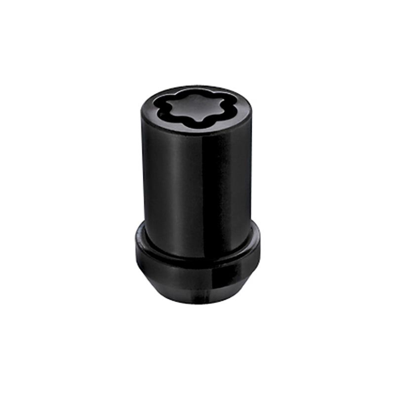 McGard 25357 - MCG25357 - McGard Wheel Lock Nut Set - 4pk. (Tuner / Cone Seat) M12X1.5 / 13/16 Hex / 1.24in. Length - Black - Shipped in Europe - Tuningsupply.com