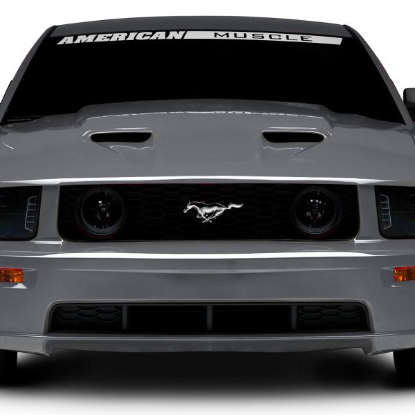Raxiom 49128 - RAX49128 - Raxiom 05-09 Ford Mustang w/ Halogen LED Halo Prjctr Headlights-Blk Hsng(Smoked Lens Exclude GT500) - Shipped in Europe - Tuningsupply.com