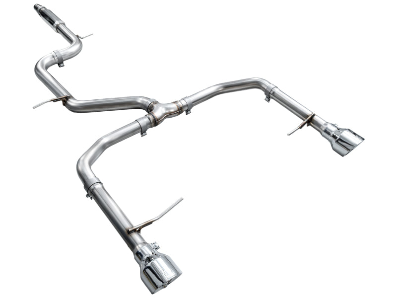 AWE Tuning 3020-32275 - AWE3020-32275 - AWE Tuning 22-25 Volkswagen Jetta GLI Track Edition Exhaust - Chrome Silver Tips - Shipped in Europe - Tuningsupply.com