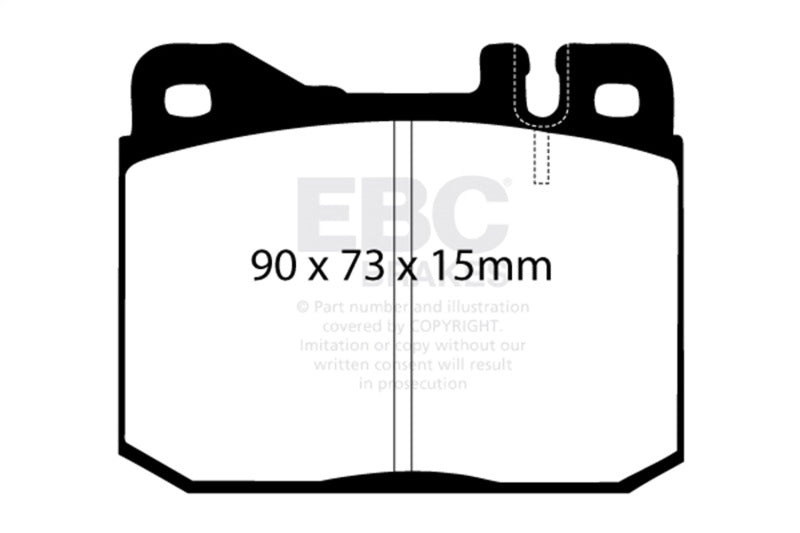 EBC UD145 - EBCUD145 - EBC 76-79 Mercedes-Benz 230 Ultimax2 Front Brake Pads - Shipped in Europe - Tuningsupply.com