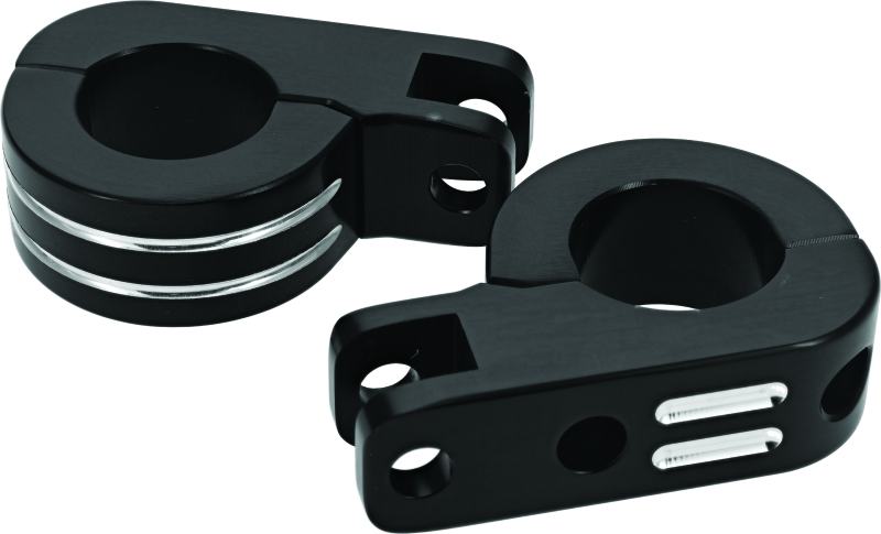 Bikers Choice 502319 - BKC502319 - Bikers Choice Black Billet Highway Peg Mounts for 1.25 Inch Engine Guard Universal Custom Pr - Shipped in Europe - Tuningsupply.com